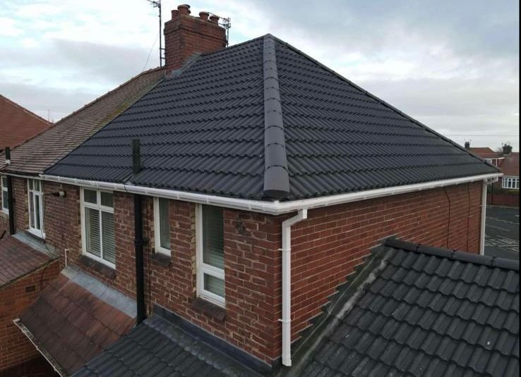 New guttering installation