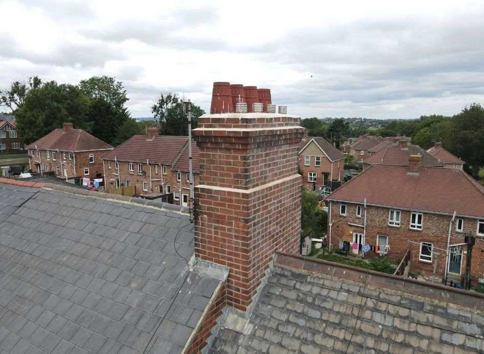 Chimney repair work
